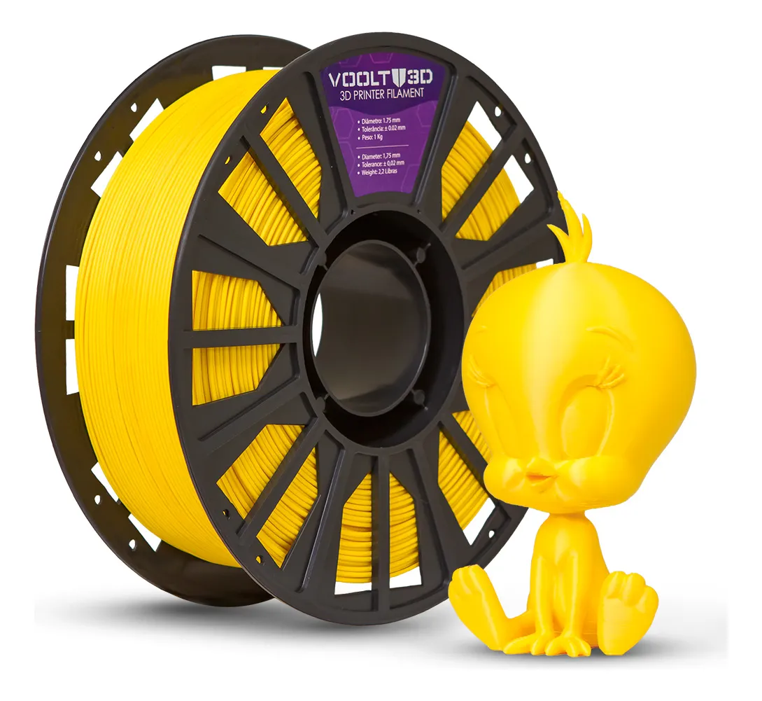 PLA Velvet Amarelo - Voolt3d